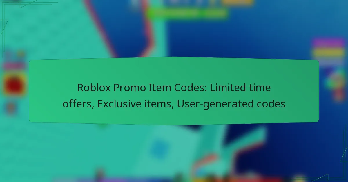 Roblox Promo Item Codes: Limited time offers, Exclusive items, User-generated codes